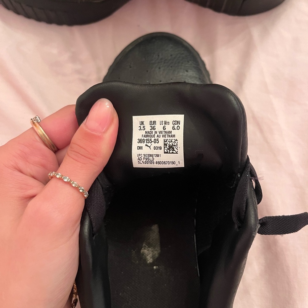 Puma Women's Black Sneakers - Picture 4 of 5